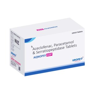 ACECLOFENAC PARACETAMOL SERRATIOPEPTIDASE AQNOPSY UROPSY LIFESCIENCES TABLETS